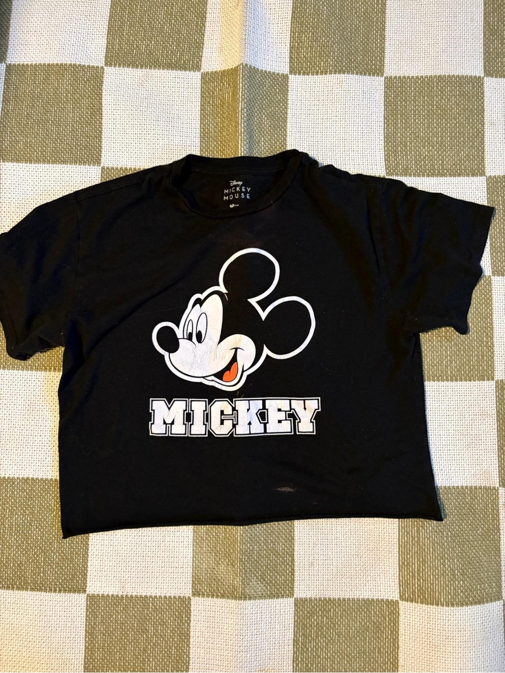 Disney Black Mickey Graphic Short Sleeve Tee